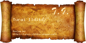 Turai Ildikó névjegykártya